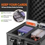 JoyHood Graded Card Storage Box, Top Loader Storage Box, PSA Slab Case for Trading Cards & Sports Cards - Holds up to 250+ Top Loaderss