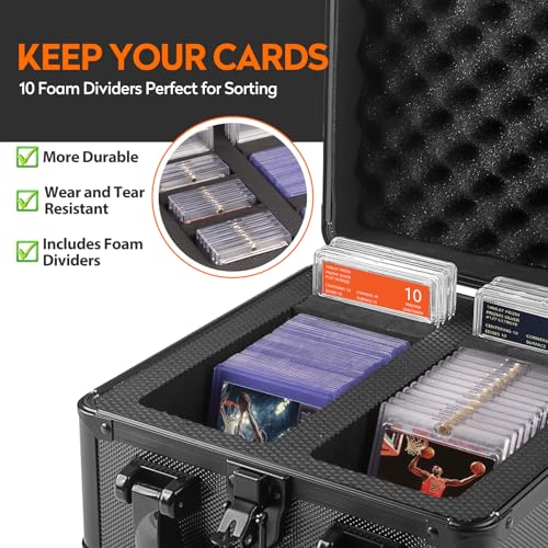 JoyHood Graded Card Storage Box, Top Loaders Storage Boxes, PSA Card Slab Holder Storage Case for Trading Cards & Sports Cards
