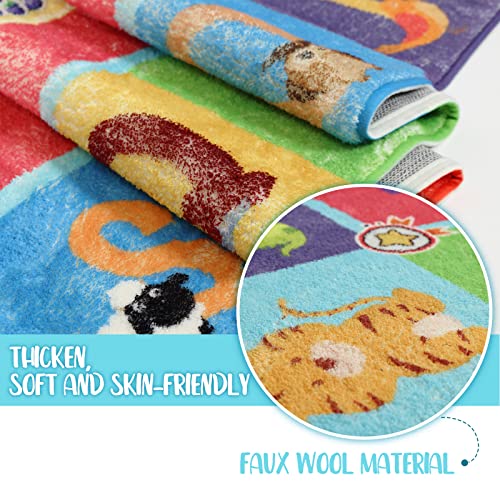 @Unaca1S1A Abc Kids Rugs Educational Abc Rugs For Kids Playroom And Classroom, Soft And Premium Kids Play Rugs Abc Alphabet, Numbers And Shapes Kids Abc Rug Nursery Rug, 3X5 Feet #TOP3