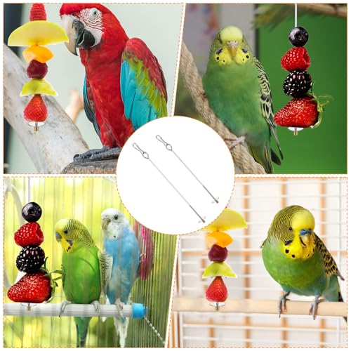 Nogeqi-2-Stuck-Nymphensittich-Futter-Hangen-Edelstahl-Vogelfutter-Wellensittich-Kafig-Futterspender-Hangende-Wellensittiche-Futter-Halter-Vogel-Spielzeug-Fur-Papageien-Gemuse-Futtersuche-Silber | Dealmeister.io Alt tag für bilder post titel