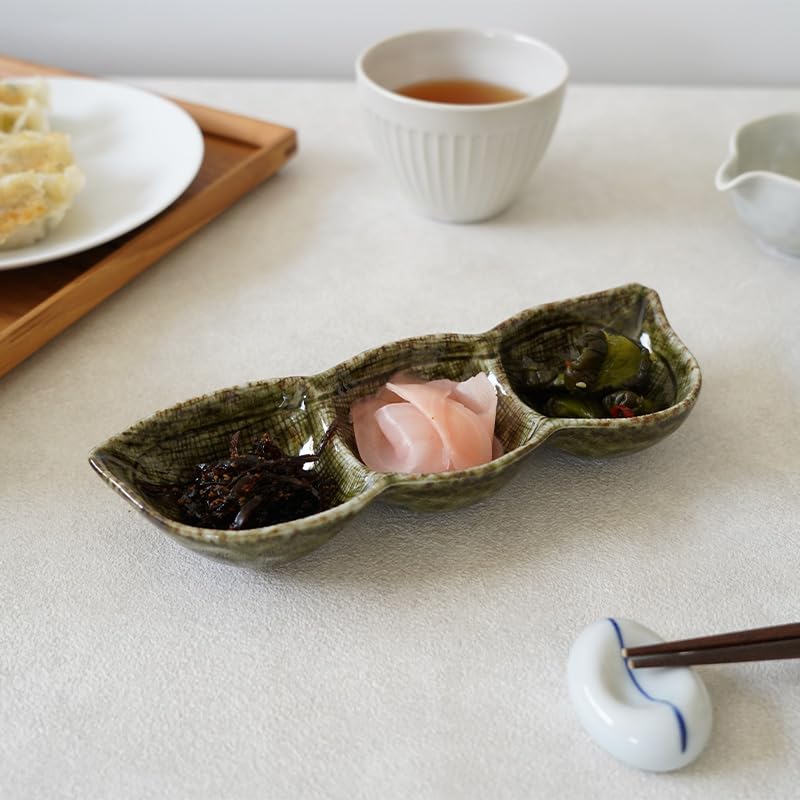 Amazon.co.jp: EAST table(イーストテーブル)枝豆三品皿 20cm 和食器