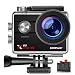 Campark X25 Native 4K Action Camera Ultra HD WiFi Underwater Waterproof Camera 170° Wide Angle with 2 Rechargeable Batteries and Mounting Accessories Kit Compatible with GoPro