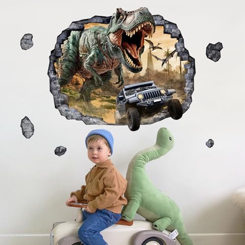 Vinilos Decorativos 3D Tyrannosaurus Rex para Pared miniatura 3