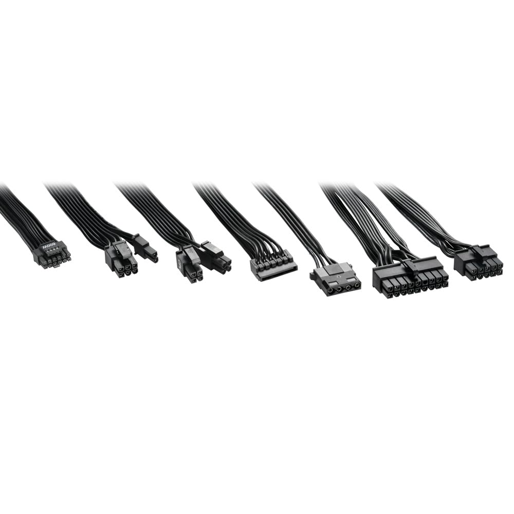 Sharkoon Rebel P20 850 - Alimentatore da 850 Watt, alimentatore per PC ad alte prestazioni, modulare, silenzioso ed efficiente