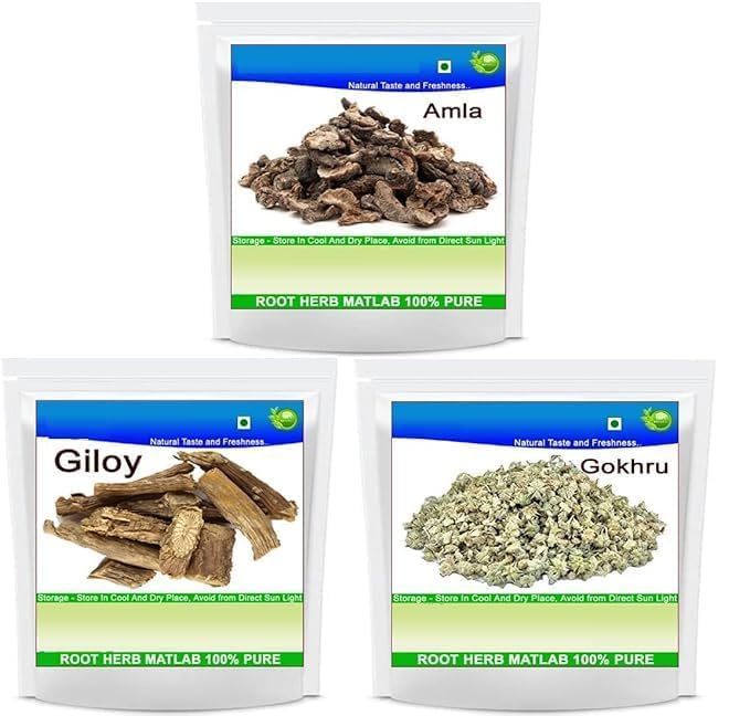 DS gokhru giloy amla whole sabut (300gm combo pack)