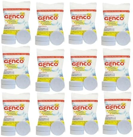 Kit com 10 Pastilhas de Cloro 3 em 1 200g para Piscina: Cloração ...