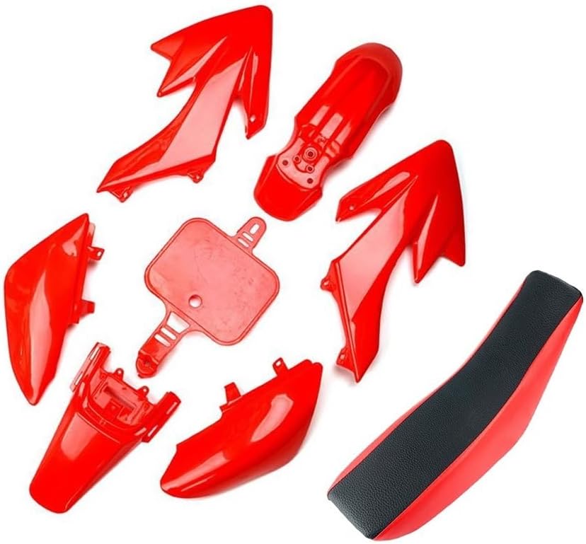 Tail Cover Fairing for CRF50 XR50 Fairing Body Kits + Foam Seat for Pit Dirt Motor Trail Bike for CRF 50cc 70cc 90cc 110cc 125cc 140 Rear Seat Cover