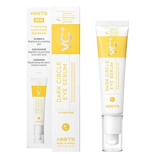 OOTD - Suero facial vegano para ojos con vitamina C, niacinamida, ceramida 1.06 oz Tratamiento avanzado coreano para hombres y mujeres, sensible