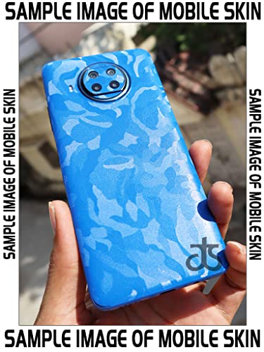 Image of AtOdds - Full Body Back Screen Guard Protector Film - 3D Textured Lamination Wrap Skin Sticker Compatible with REDMI 12 (5G) | Scratchproof Matte Finish (Design - Royal Blue Camo)