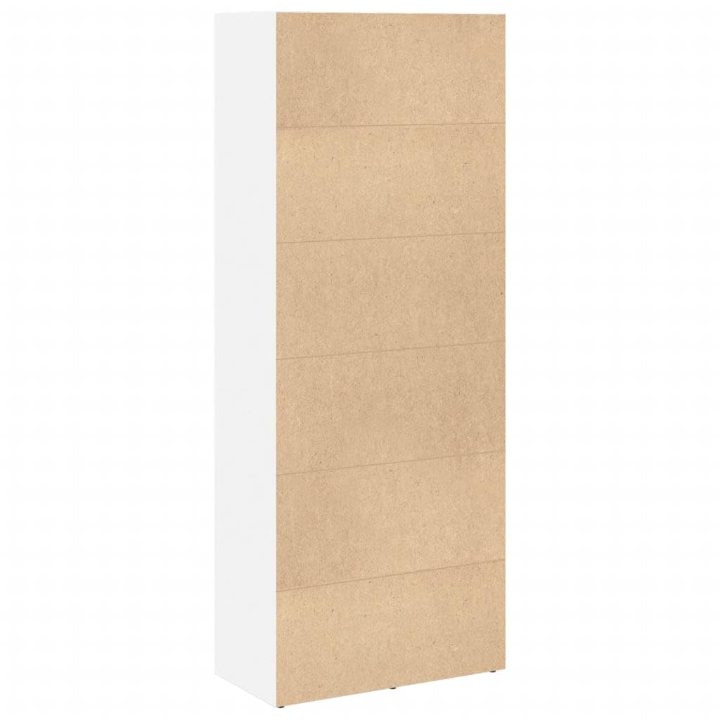 Generisch Bücherregal Weiß 60x30x152 cm Holzwerkstoff,Möbel,Regalsysteme,Bücherregale Bücherschränke-857908