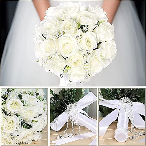 GEEKEO Bouquet Sposa, Bouquet Matrimonio per la