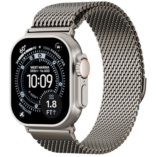 Magnetic Mesh Milanese Loop Compatible with Apple Watch Band 49mm 46mm 45mm 44mm 42mm 41mm 40mm 38mm Men Women, Stainless Steel Metal Strap for iWatch Ultra 3/2/1 Series 11 10 9 8 7 6 5 4 SE by Steezrd - Used condition - US$8.50