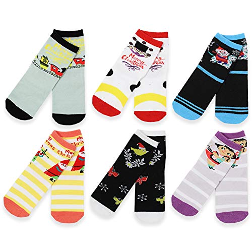 Mary Blair 6-Pack Set Pink and Blue Magic and Whimsy Novelty Kids Crew Socks- 6 Pairs2