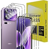 Wayneer Schutzfolie für Xiaomi Mi 17 Pro Max für Panzerglas mit Rahmen Positionierhilfe, 3 Stück Panzer Schutz Glas und 3 Stück Kameraschutz, Anti-Kratzen Folie 9H Festigkeit HD Folie