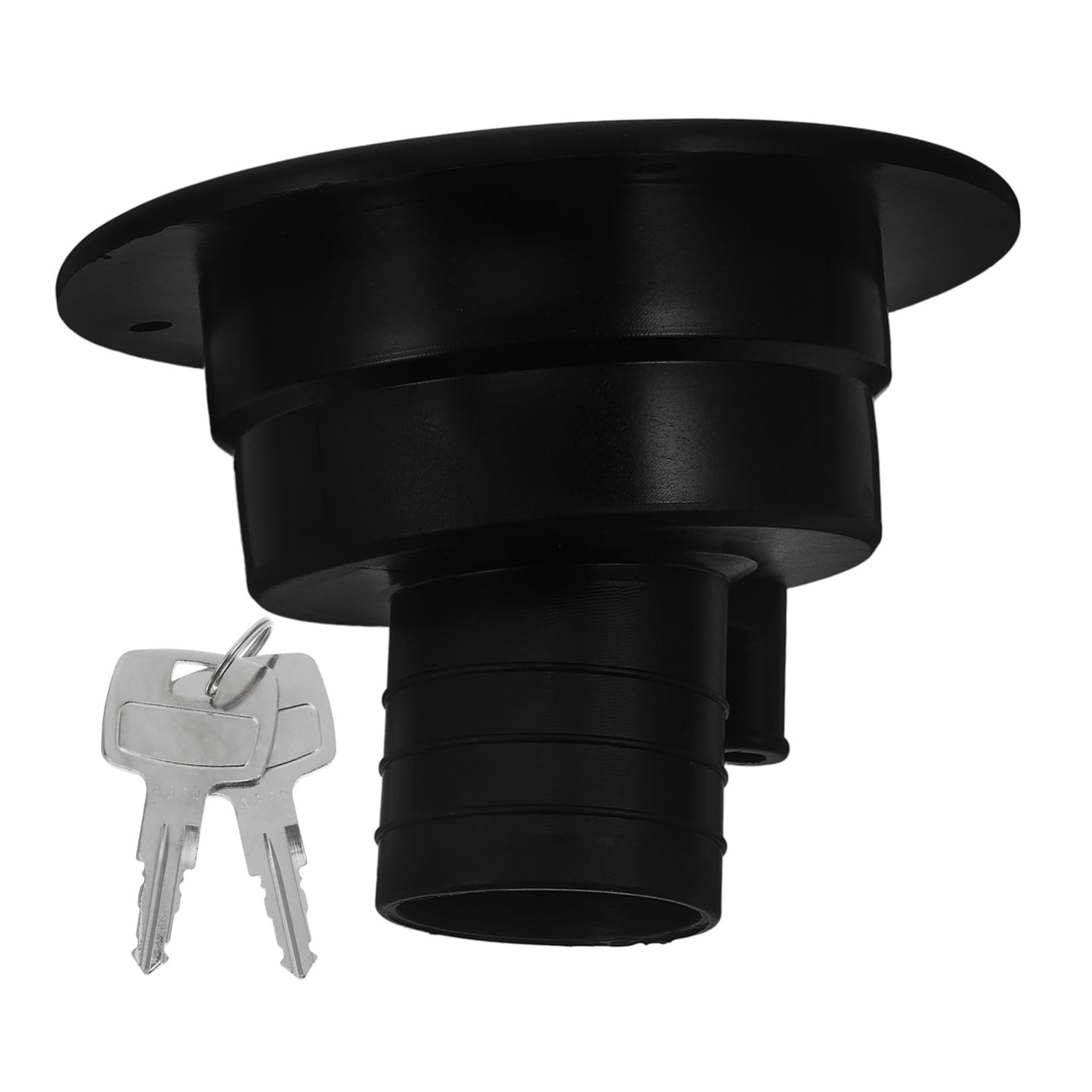 Tapa de Entrada de Agua Dulce para Caravana por Gravedad, Tapa de Llenado Negra para Remolque Rv, Repuesto Resistente y Compatible para Sistema de Plomería de Vehículos