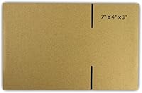 Vista 5 de 50 cajas de embalaje de cartón corrugado EcoSwift de 7 x 4 x 3 pulgadas, cajas de envío de mudanza, cajas de 7 x 4 x 3 pulgadas