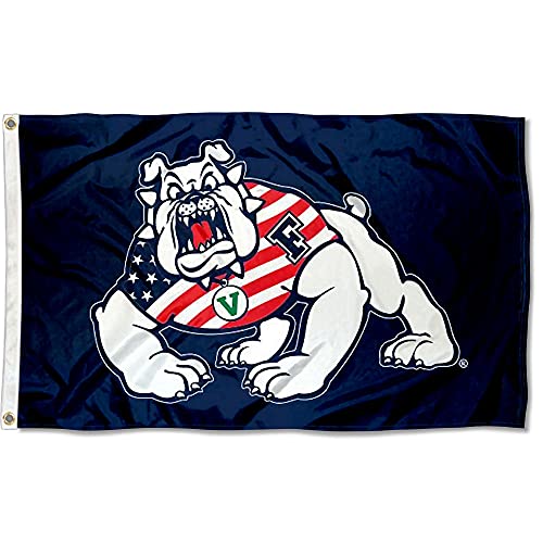 Fresno State Bulldogs Patriotic Large Outdoor Banner Flag