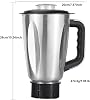 800W Mixer Grinder with Copper Motor - 3 Leakproof Stainless Steel Jars for Indian Cooking, Blending, Grinding & Juicing (1.5L, 1L, 0.5L)