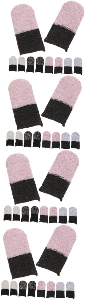 Kisangel 20pairs Gaming Finger Sleeves for Touch Screens Non-Sweat Breathable Design for Mobile Gaming for Finger