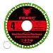 FOXBC 4 Inch Indestructible Multi-Material Cut Off Disc for Angle Grinders, 7/8