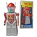 Price comparison product image Tr2054 Tin Toy Collectable Mr Chief Smoky Advanced Robotman Battery Operated (Silver)