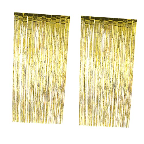 Gatuida Enfeites De Discoteca 6 Peças Cortinas Decorativas Cortina De Ouropel Cortinas De Brilho Cor