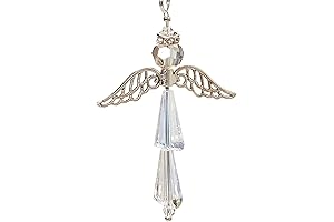 Seraphim's Grace Jewelry Car Protection Charm: Guardian Angel Crystal Charm for Good...