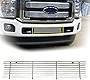 YHIMPORT Chrome Front Bumper Grille Fits 2011-2016 Ford F-250/F-350/F-450/F-550 SD Billet Grill Insert for 11 12 13 14 15 15 2012 2013 2014 2015 f250/f350/f450/f550 Super Duty (Black Powder Coated)