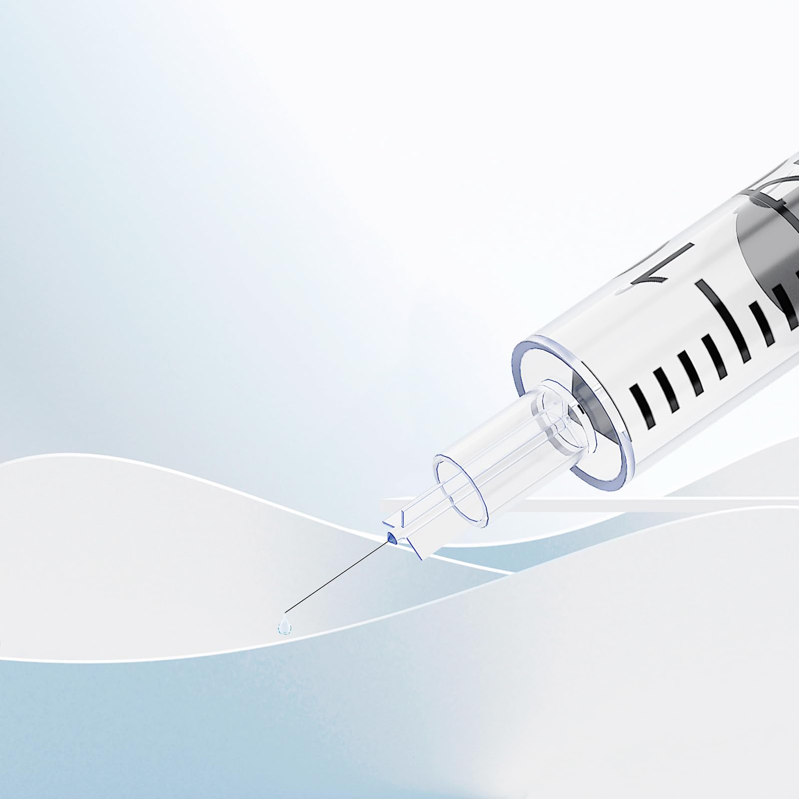 Jeringas U-100 de 1 ml/cc y jeringas de herramientas de laboratorio de 31 G de 6 mm, envueltas individualmente, paquete de 25