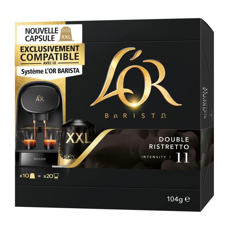 L'OR Barista Double Ristretto Caps X10 104G – Lote de 3 unidades – Se vende por lotes