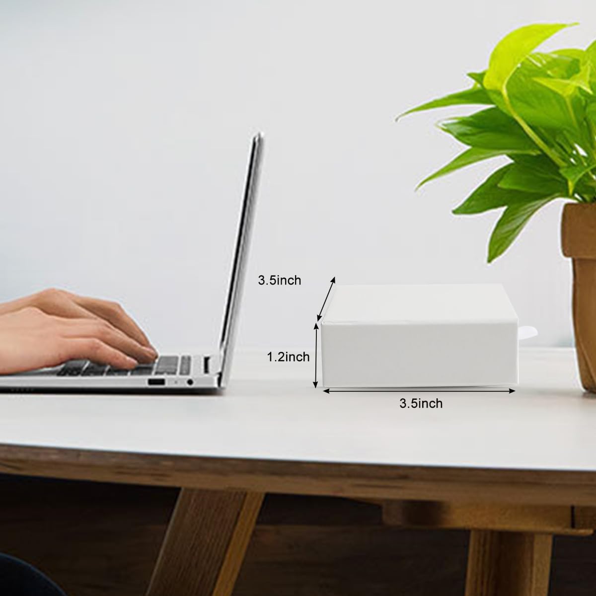 40Pcs White Small Jewelry Boxes 3.54×3.54×1.26in Cardboard Jewelry Gift Boxes Jewelry Packaging for Small Business for Necklace Ring Bracelet Earring Display Box - Image 4