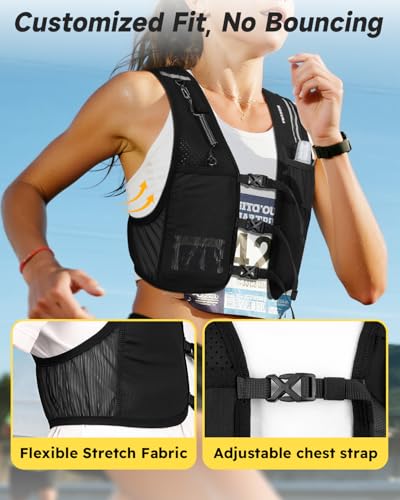 MOKURA Running Vest with 500ML Soft Flask