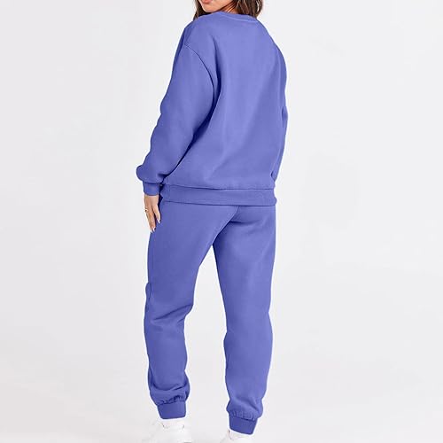 Miniatura 5 de Conjunto deportivo de 2 piezas para mujer, sudadera deportiva de manga larga para otoño, pantalones deportivos cómodos y casuales