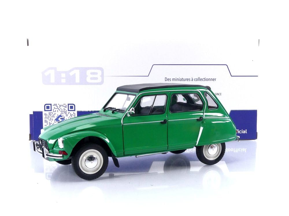 Amazon.com: Solido Model Car Scale 1:18 Citroen Dyane 6 Green