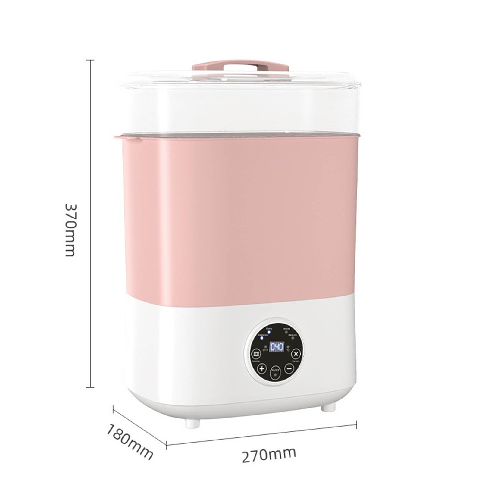 Chauffe-biberon intelligent pour nourrisson - Thermomètre constant - Pasteurisation efficace - Fonction de séchage rapide - Sans rouille - Chauffe-biberon combiné - Stérilisateur