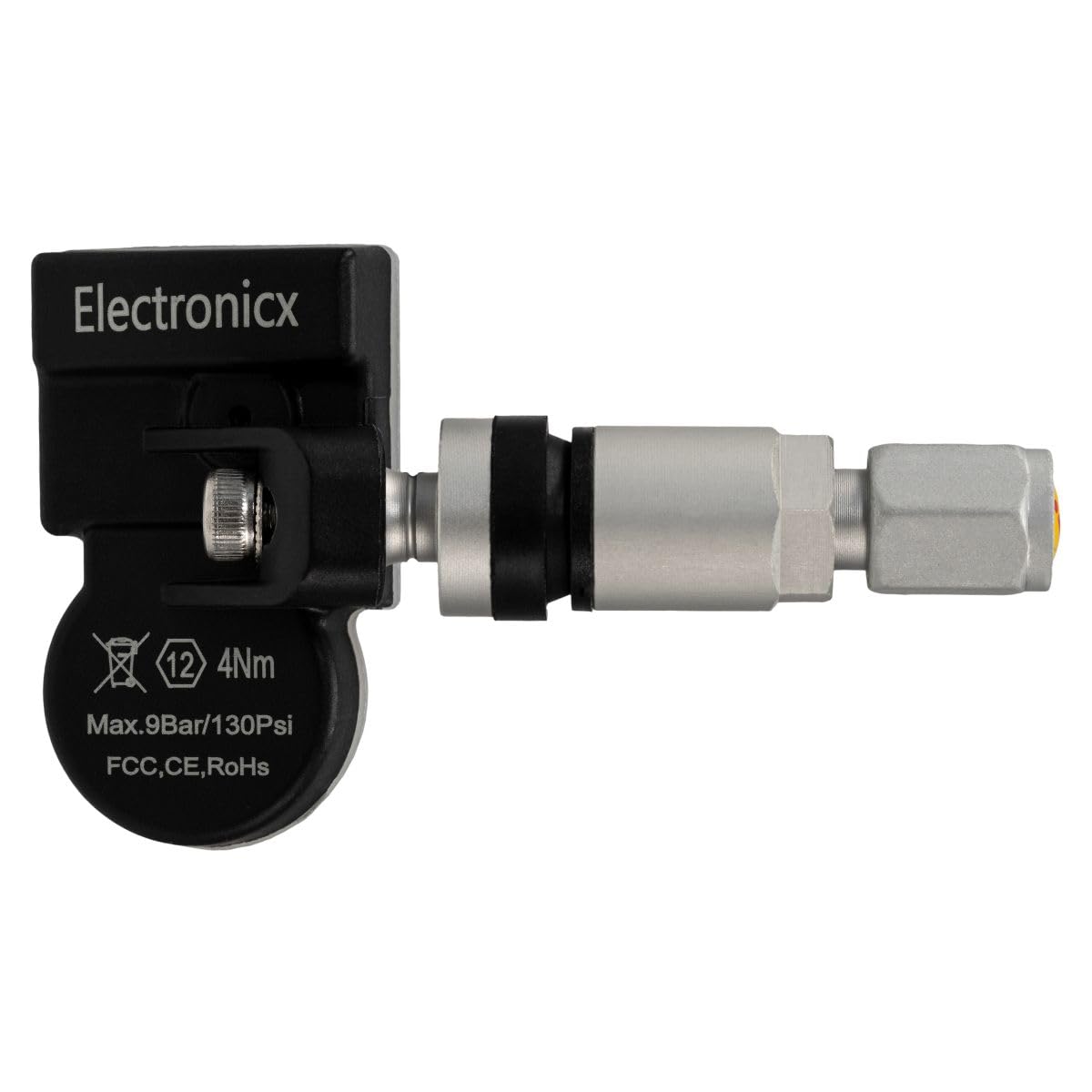 Electronicx 4 sensori RDKS per veicoli con sensore di pressione pneumatici da 433 MHz TPMS di ricambio, universali, programmabili, set da 4 pezzi, per l'estate e l'inverno