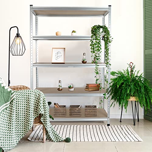 Image of WORKPRO 5-Tier Shelving Unit, 48 inchW x24 inchDx72 inchH, 2750LBS Capacity, 2 Pack