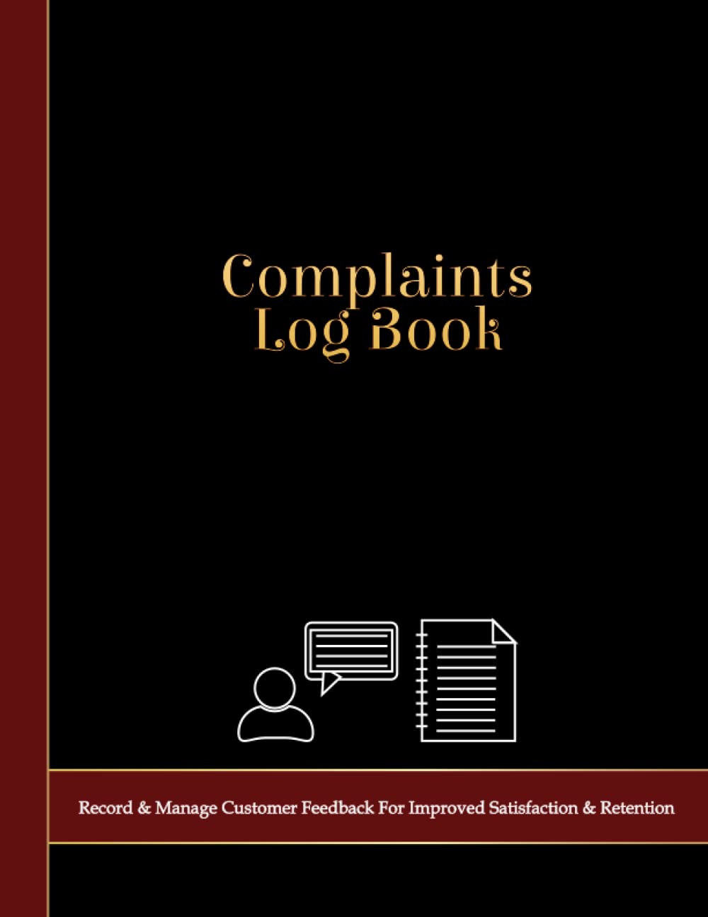 Complaints Log Book Customer & Clients Complaints Logbook To Record