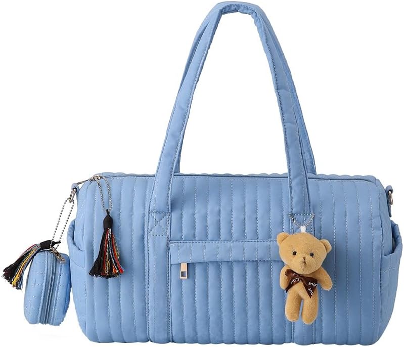 Borsa a tracolla trapuntata da donna, leggera, con