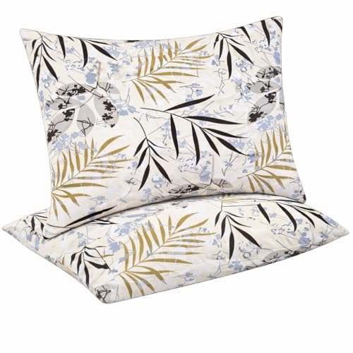 Image of DECORUM Cloud Cotton Double Bedsheet Floral Print with 2 Pillow Covers | 244 TC | Ultra Soft Feel | Premium Comfort | Breathable & Skin Friendly | for Bedroom (90 x 90 Inches)