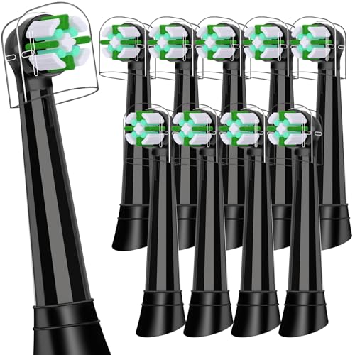 CALLYSONIC Recambio Cepillos Compatible con Oral B IO Cepillos Eléctrico, Cabezales Compatible con Oral B IO 2/3/4/5/6/7/8/9/10 (10 Negro)