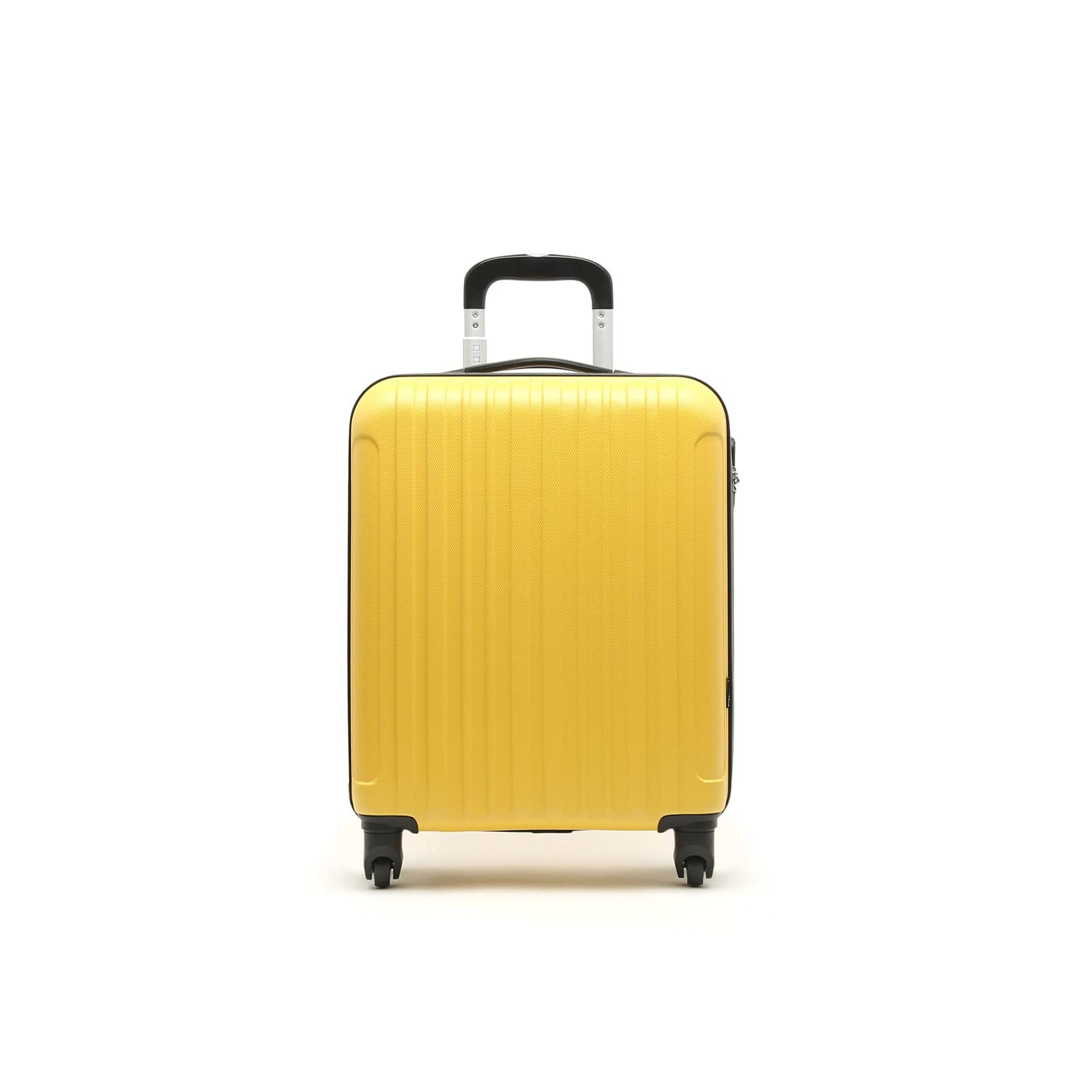MISAKO Maleta Pequeña de Viaje Luisa Amarillo Unisex - Equipaje rígido de 55 X 38 X 20 cm de 4 Ruedas