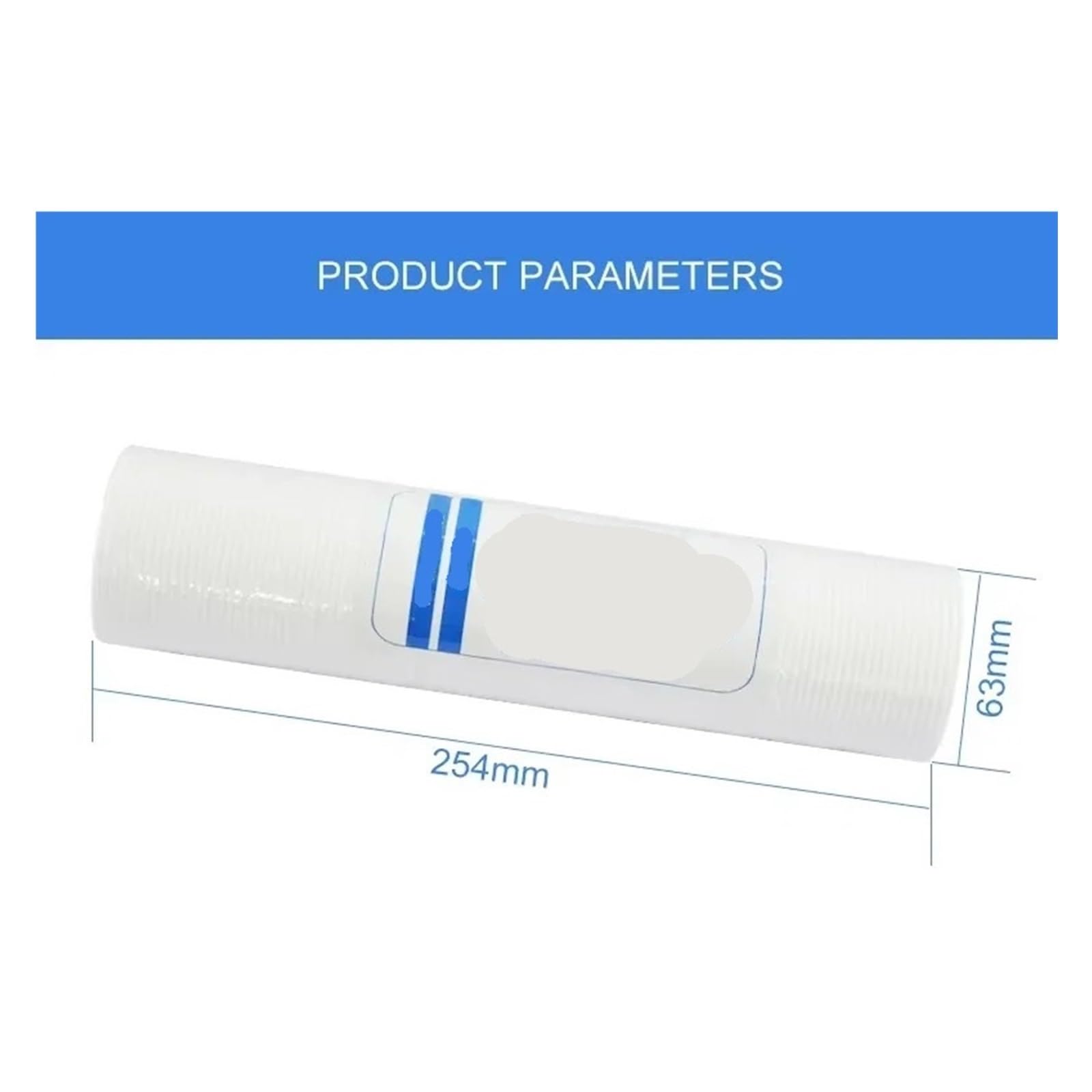 Purificador de agua 1/2/3/4/5/6 Uds., cartucho filtro sedimentos 10 pulgadas, sistema algodón PP(2Pcs)