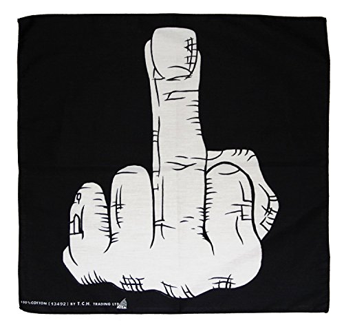 Stinkefinger Biker Kopftuch Bandana Halstuch Cover