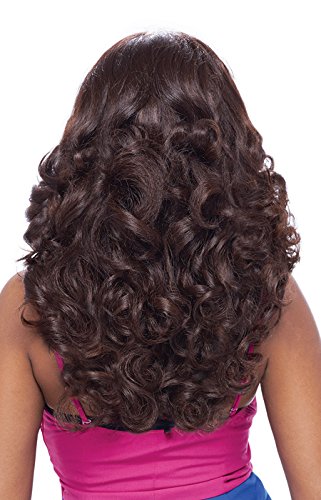Tops C-Side Bella (1B Off Black) - Vanessa C-Side Part Lace Front Synthetic Wig #TOP2