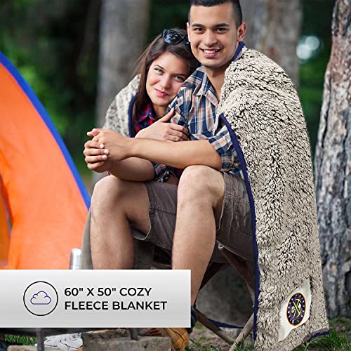 Northwestnorthwest Nba Soft Two Tone Sherpa Throw, 50" X 60" Blanket, Officially Licensed Throw For Bedding Or Sofa Frosty Fl #TOP1