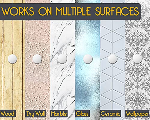 Image of ProStoppr Door Stoppers - Small 1.57 inch (12 Pack) - Strong Adhesive Backing | Quiet & Shock Absorbing Silicone Door Stoppers for Walls - Door Knob Wall Protector - Door Stop Bumper - Prevent Wall Damage