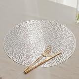 Photo Gallery zenzds 38 cm 8 pezzi tovagliette in pvc rotonde vuote, accessori per la tavola, facili da pulire, tappetini da pranzo impermeabili, tovagliette resistenti al calore, sala da cucina Photo Gallery zenzds 38 cm 8 pezzi tovagliette in pvc rotonde vuote, accessori per la tavola, facili da pulire, tappetini da pranzo impermeabili, tovagliette resistenti al calore, sala da cucina
