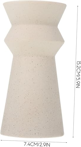 Miniatura 7 de Candelabro de cerámica con forma de vela para mesa de comedor, color beige