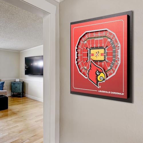 Image of YouTheFan Officially-licensed NCAA Stadium Series 3D Wall Art - multi-layer team stadium replica, detailed sports fan gift, indoor decor
